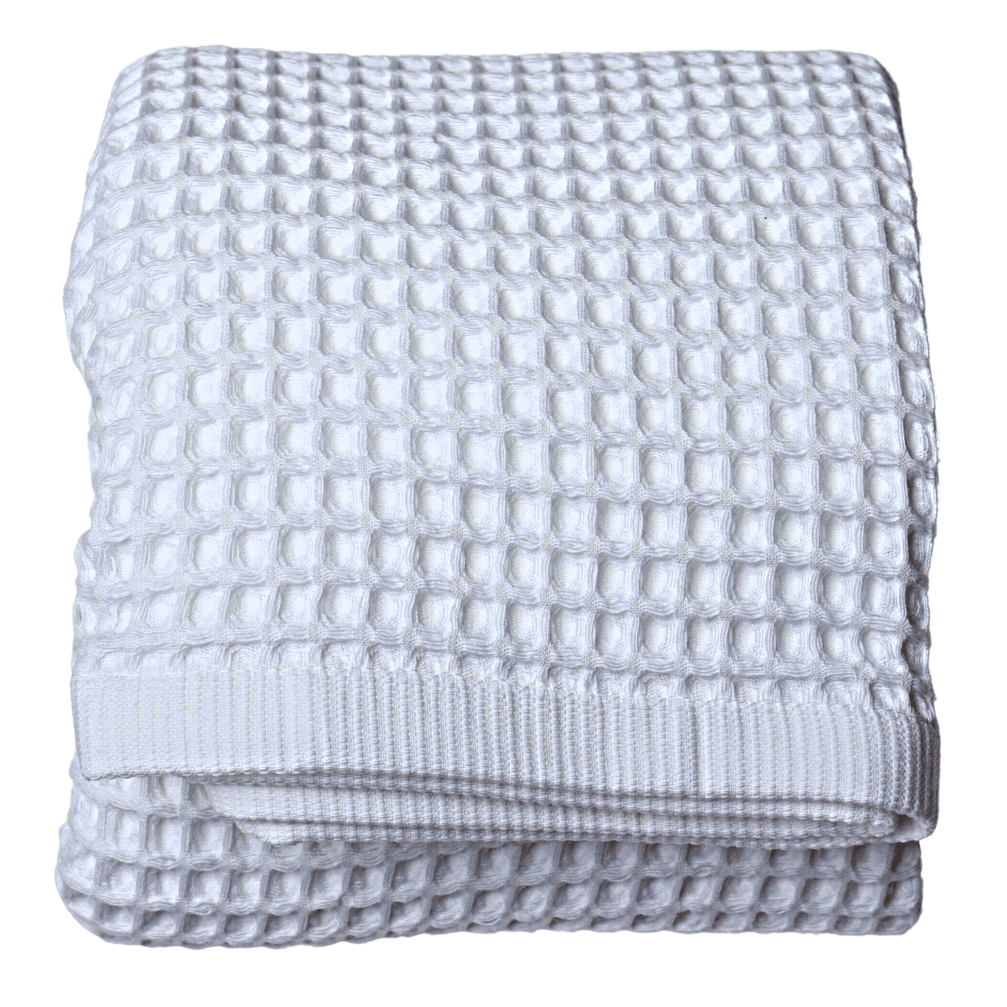 White Waffle Weave Bath Towels