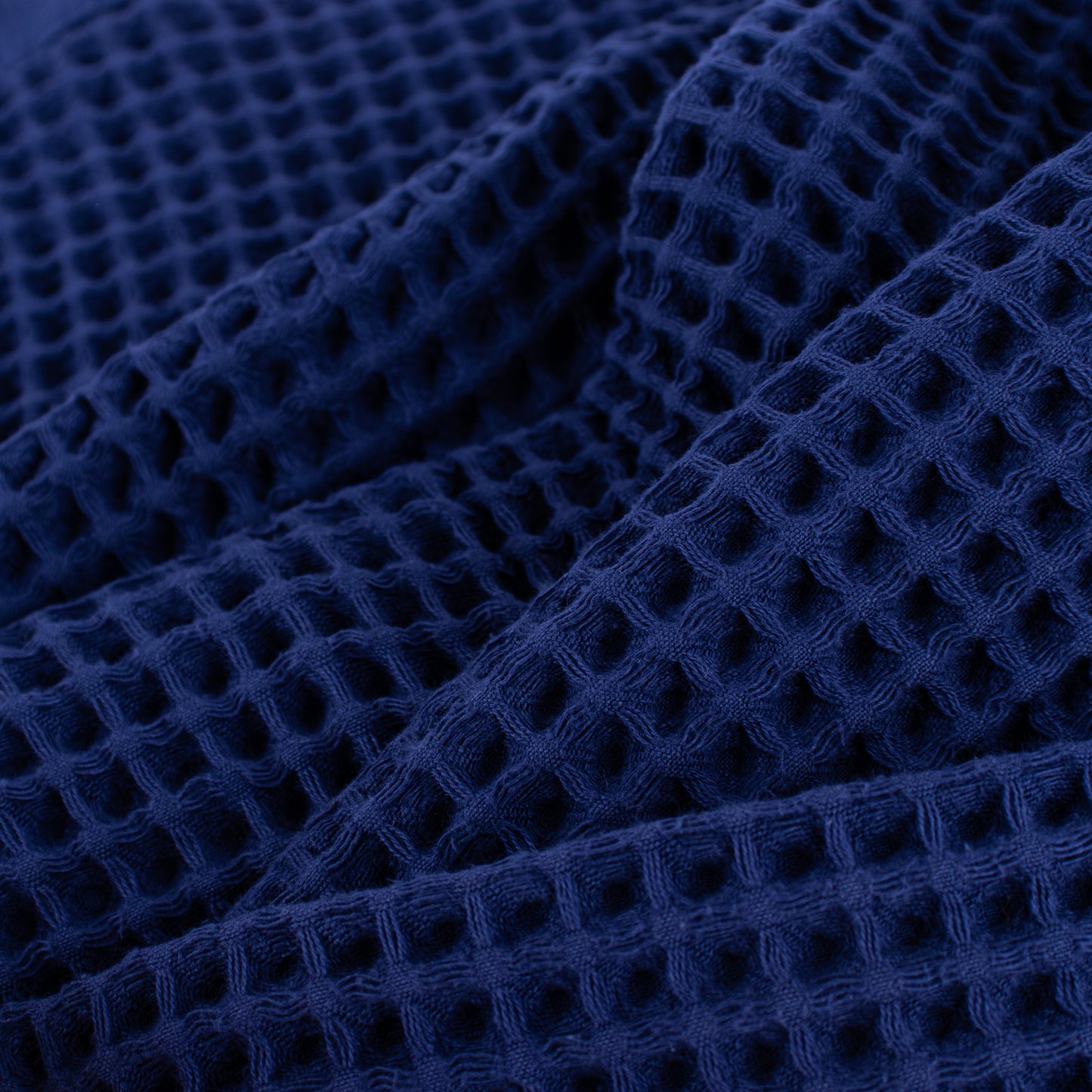 Navy Blue Waffle Weave Towels Sets - 2 Bath, 2 Hand Towels