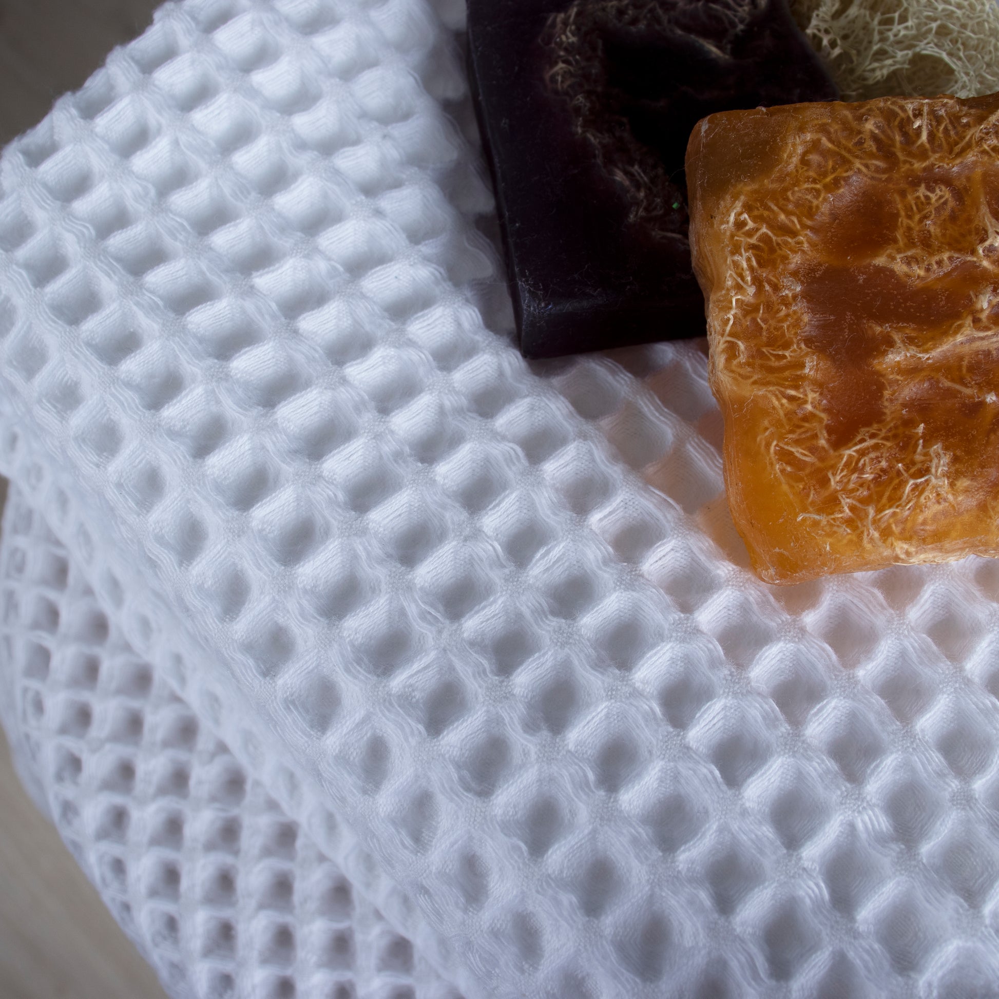 Cotton & Linen Honeycomb Waffle Towels - Salter House