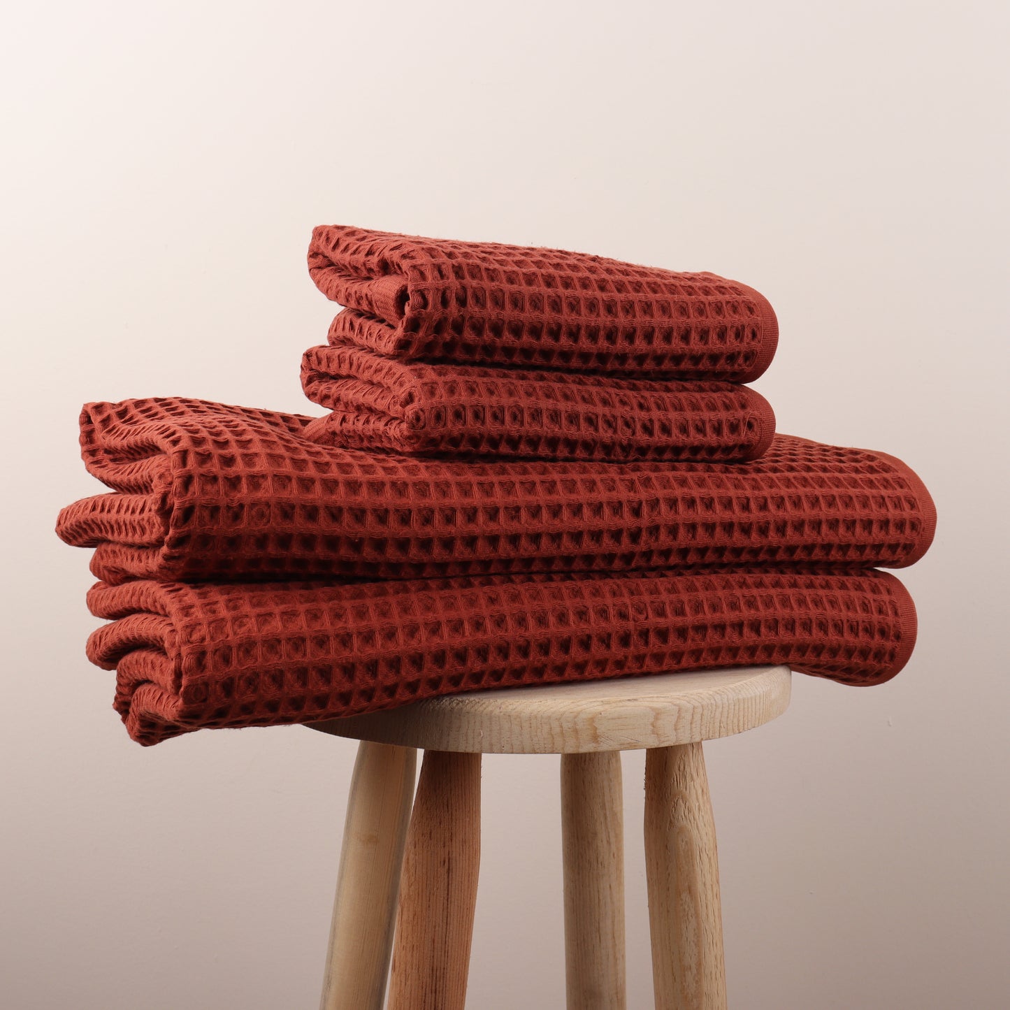 Brick Waffle Weave Towels Sets - 2 Bath, 2 Hand Towels