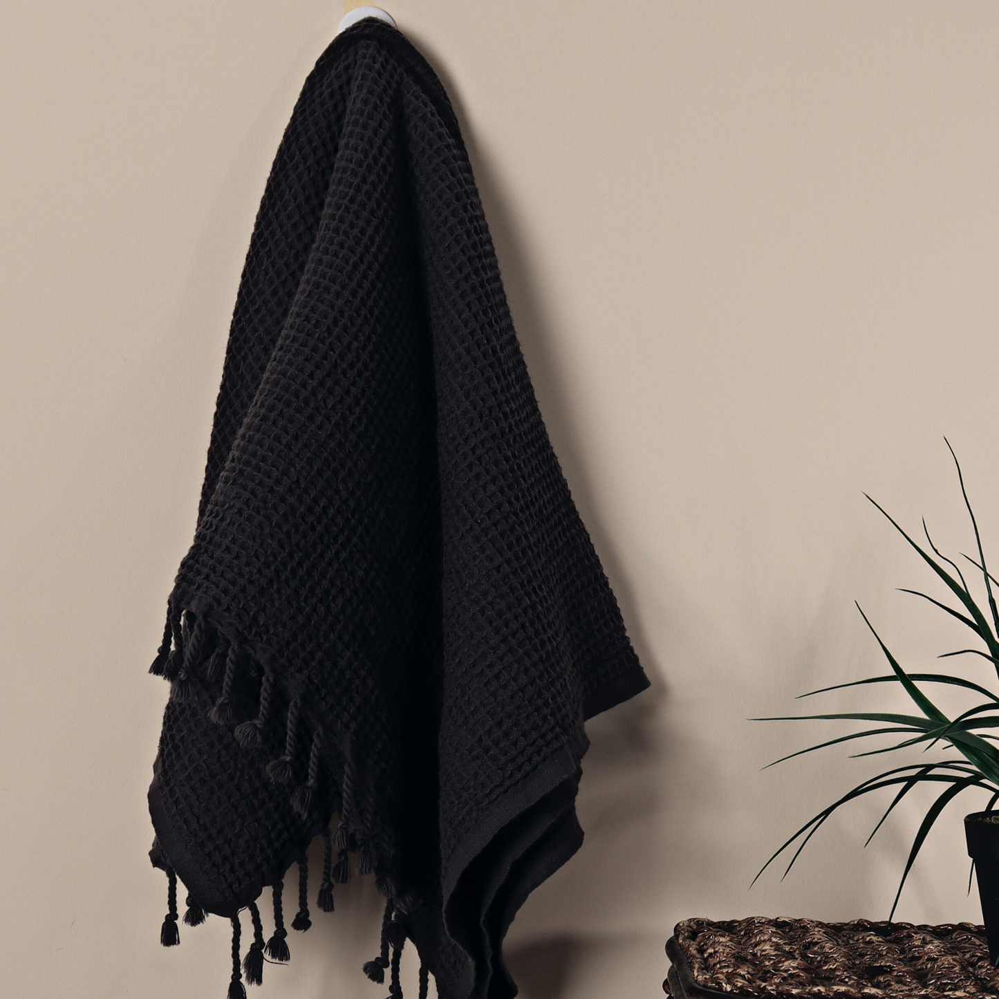 Charcoal Black Turkish Waffle Towels