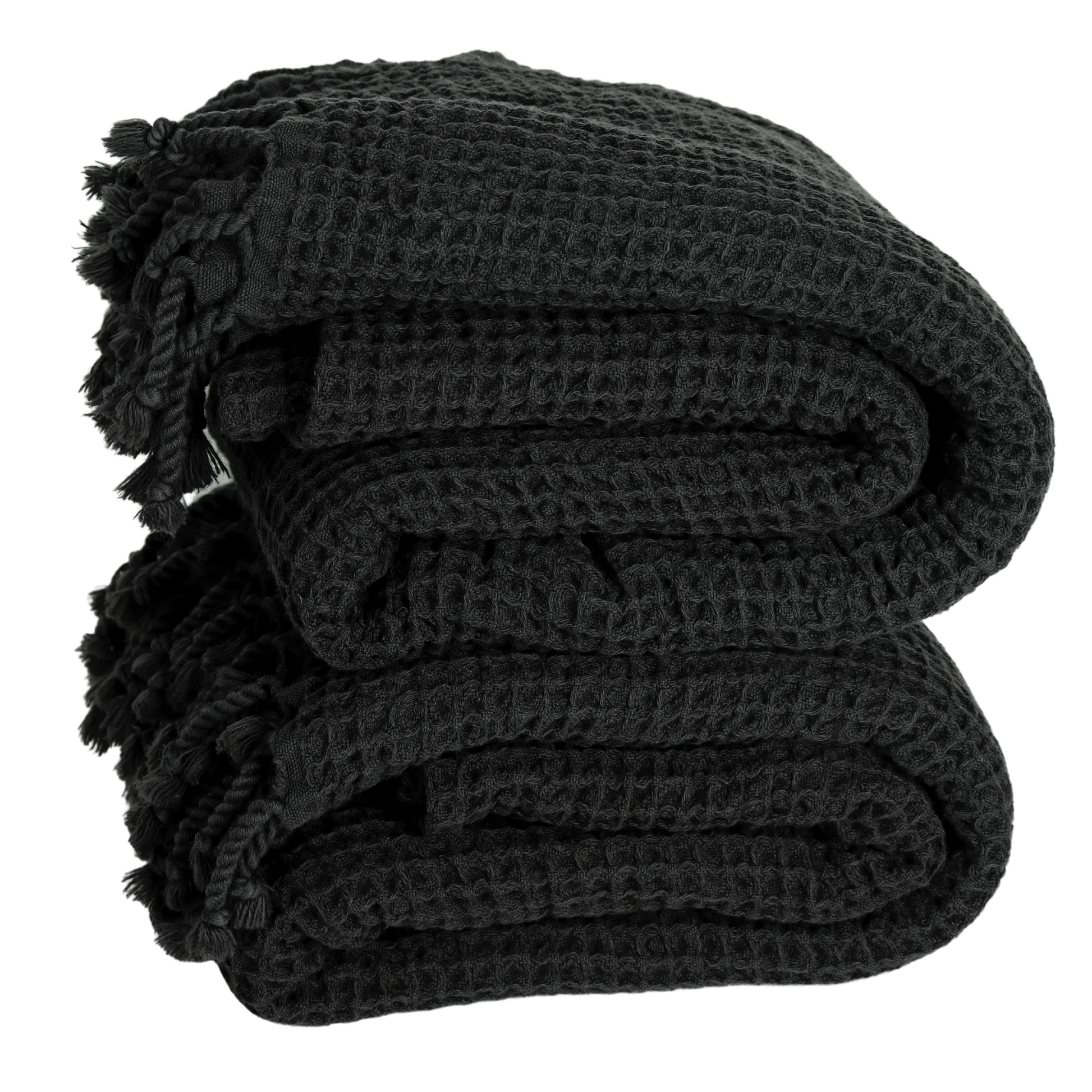 Charcoal Black Turkish Waffle Towels