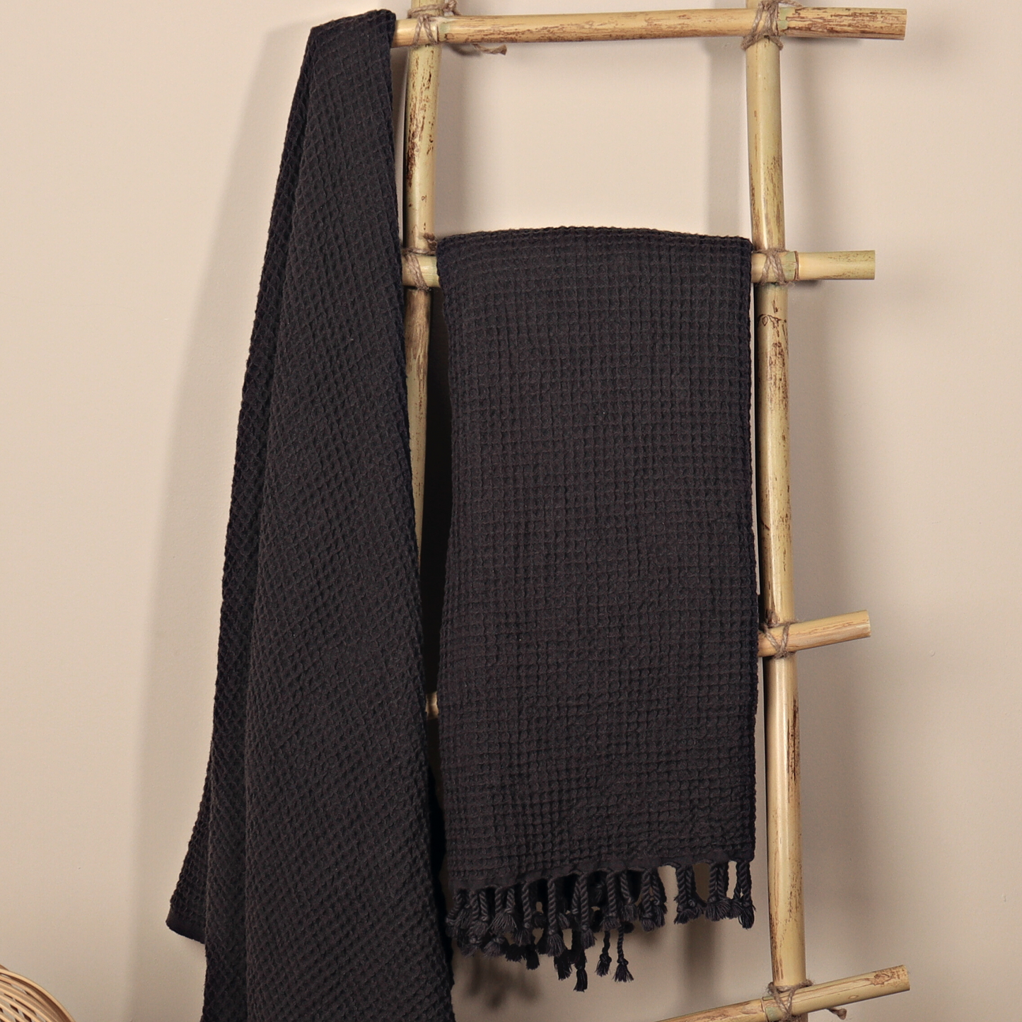 Charcoal Black Turkish Waffle Towels