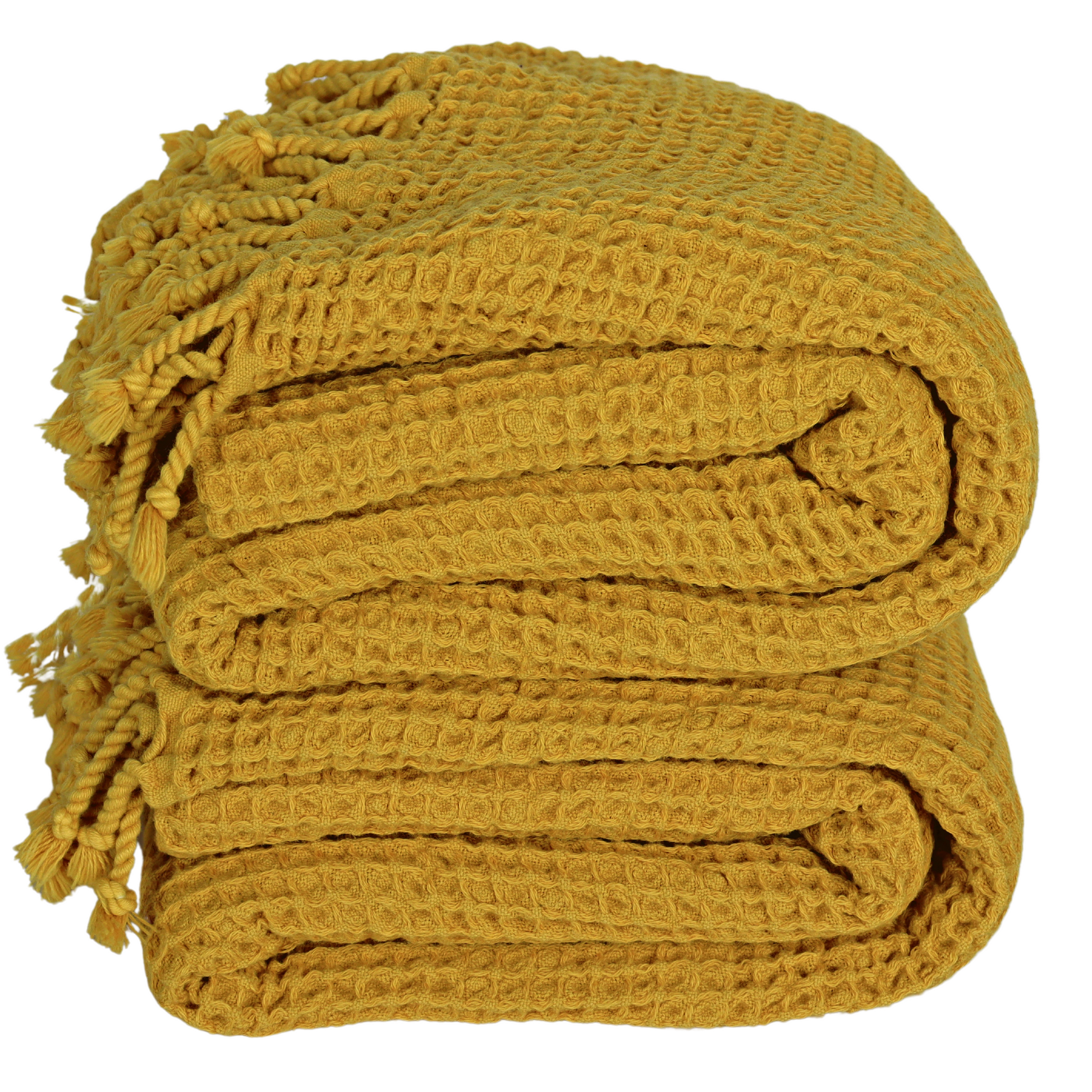 Honeybee Corn Yellow Waffle Weave Kitchen Towel - Napkins2go