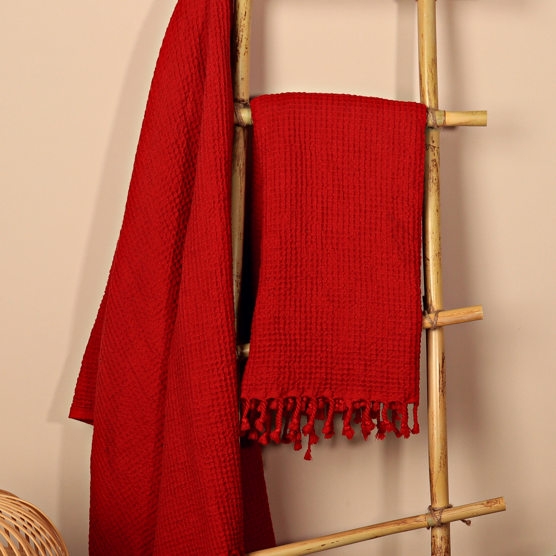 Red Turkish Waffle Towels