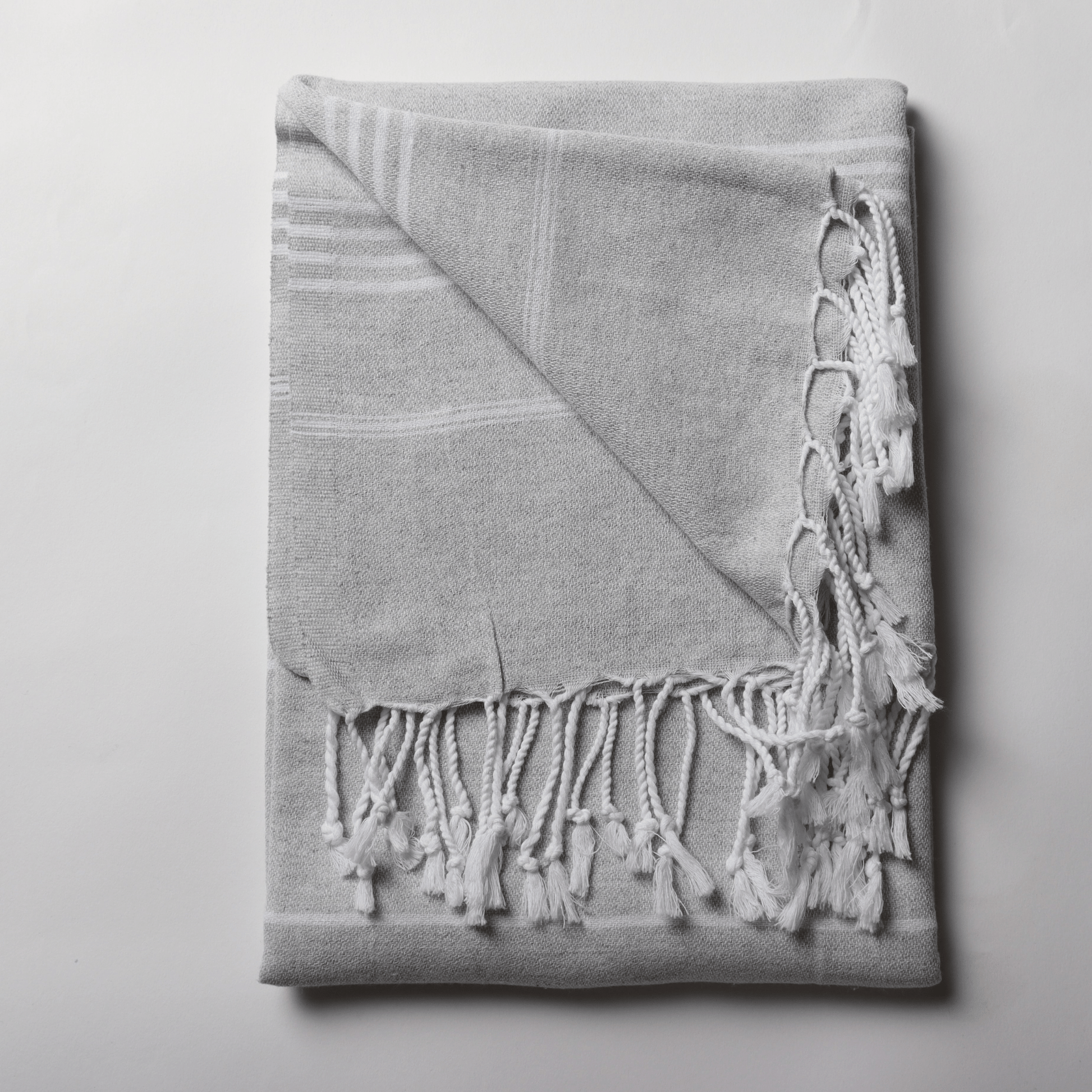 Bulk Turkish Beach Towels Sultan Light Grey Pack of 10 Puskul Textile