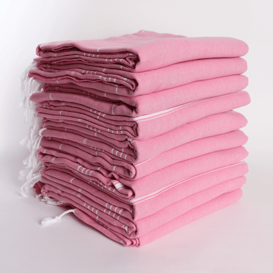Pink Turkish Beach Towel Sultan - Wholesale and Bulk Turkish Towels