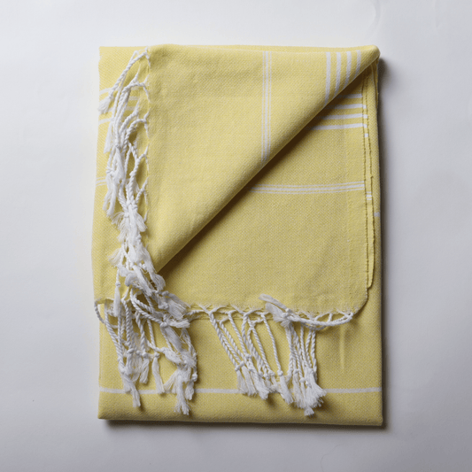 Yellow Turkish Beach Towel Sultan - 8