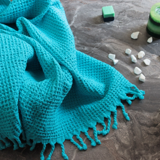 Turquoise Turkish Waffle Towels