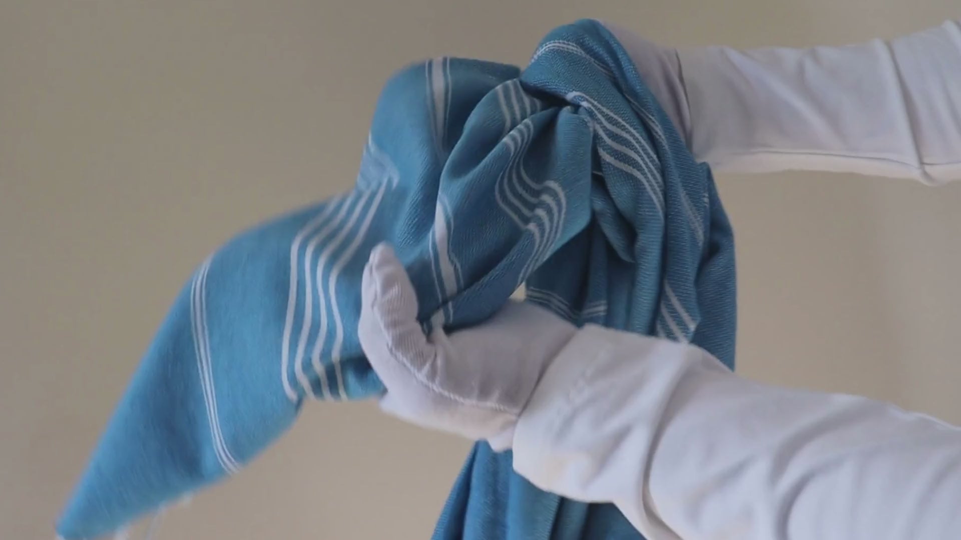Turquoise Turkish Beach Towel Sultan - video