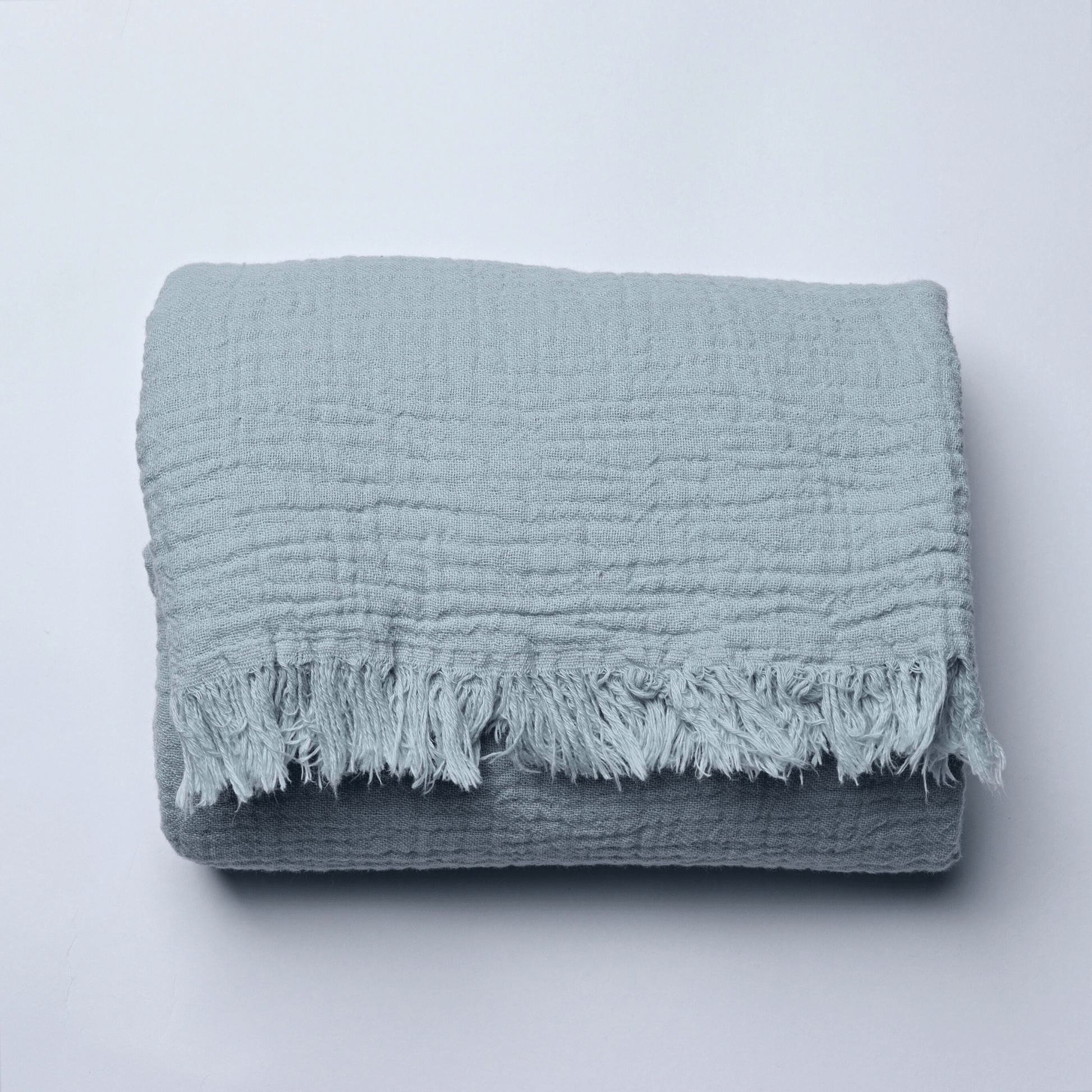 Ice Green Muslin Towel for Adults