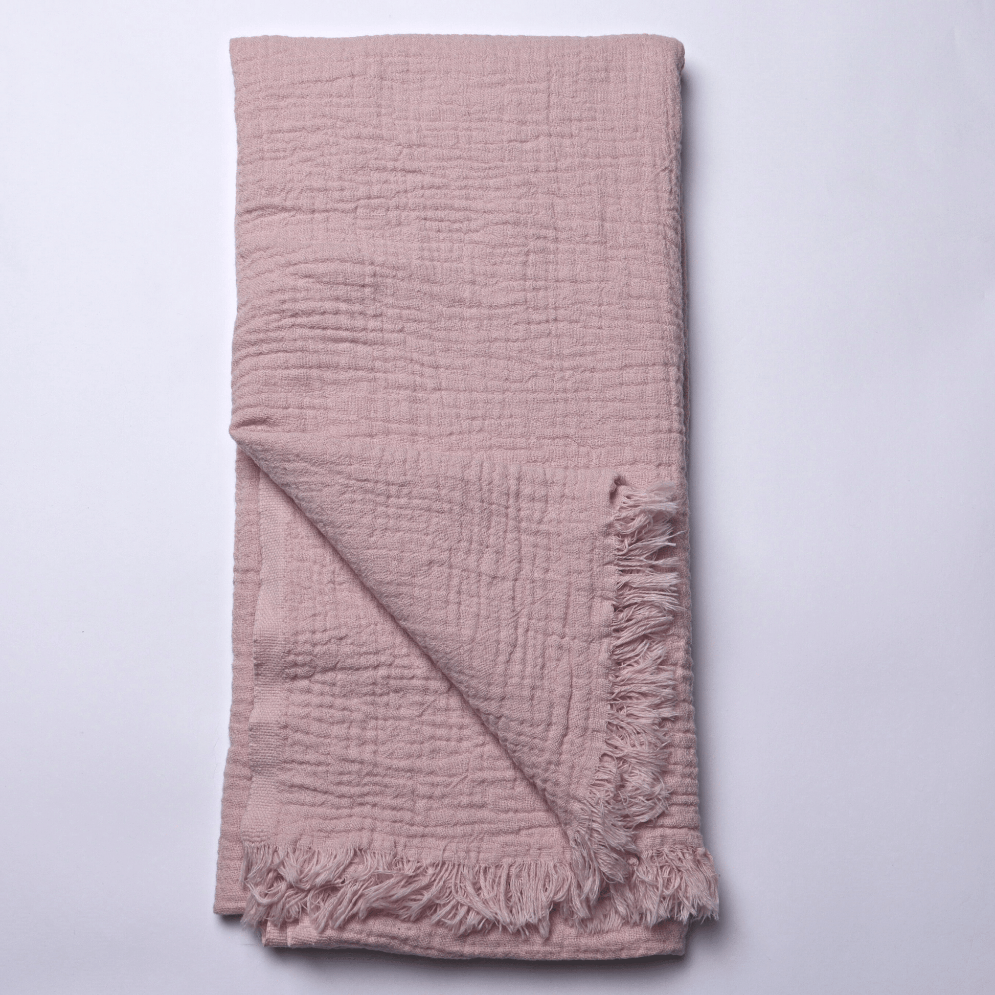 Light Pink Muslin Towel for Adults