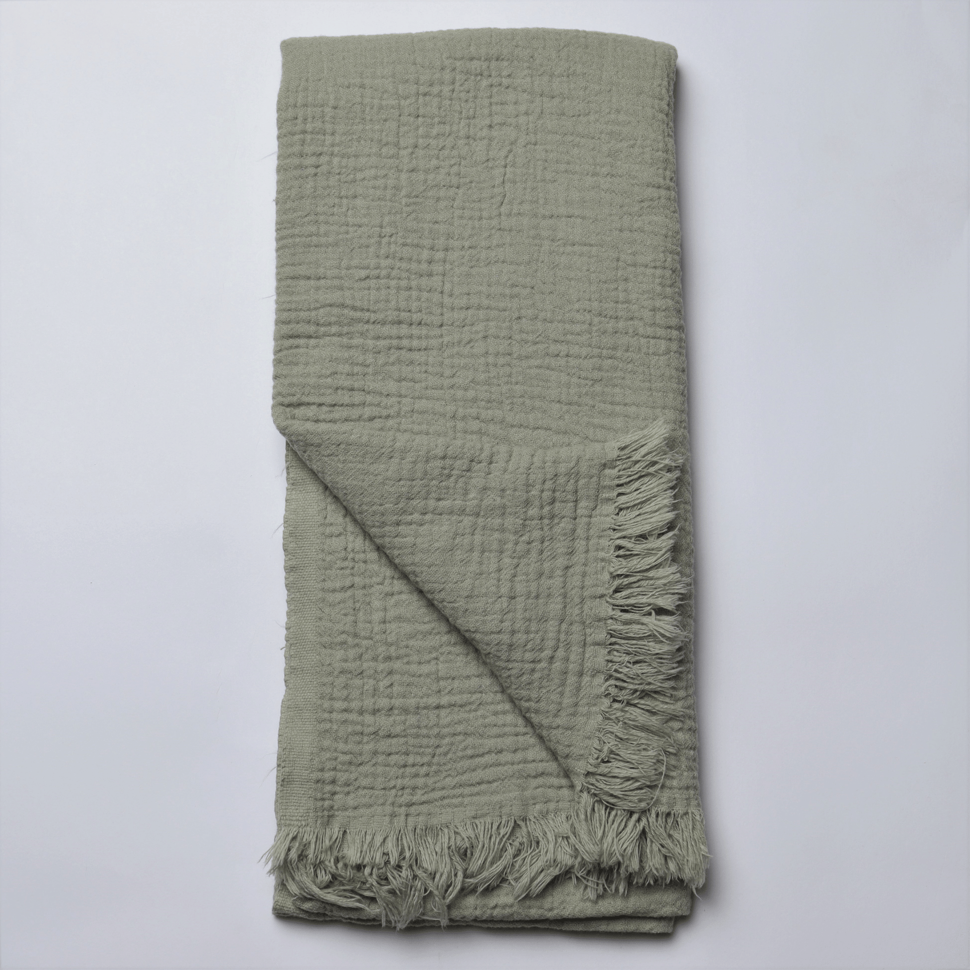Ice Green Muslin Towel for Adults
