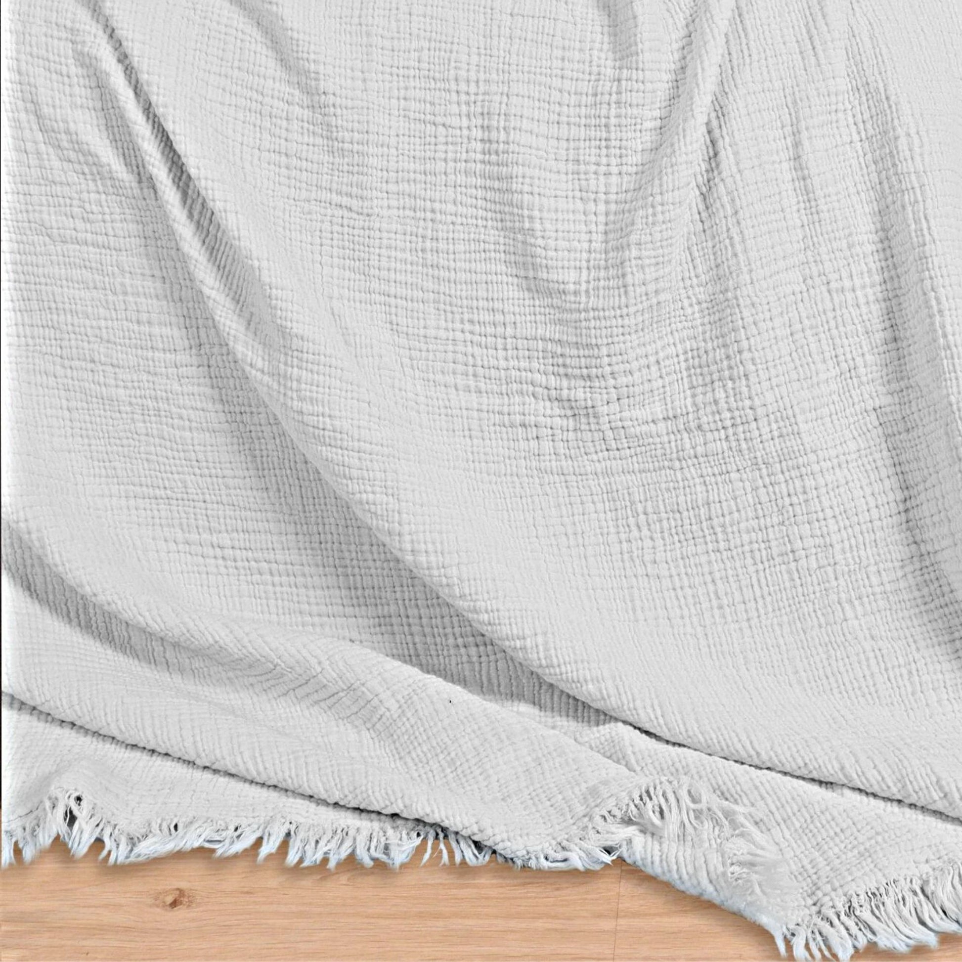 Adult Muslin Blankets white 3