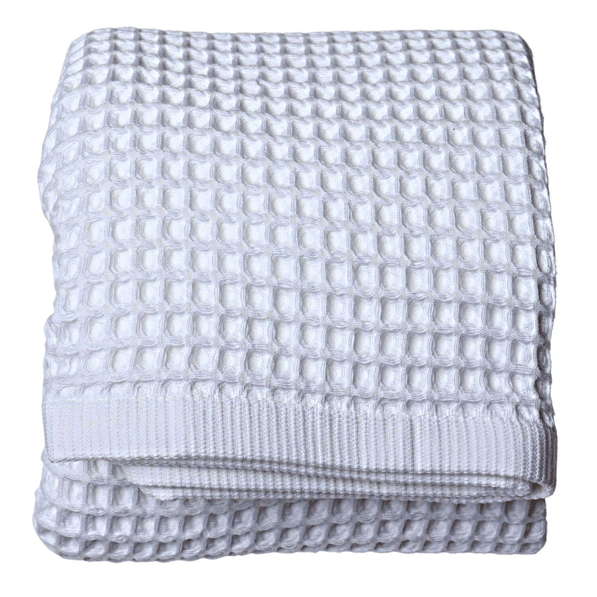 White Waffle Weave Towels Sets - 1 Bath, 1 Hand Towels